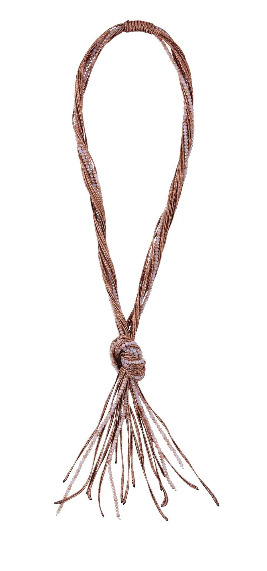 HEINE Damen Kette mit Knoten, rosé